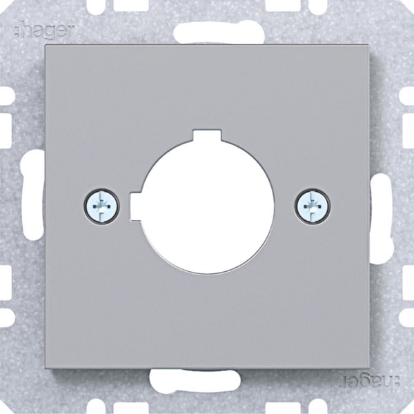 HAGER - A.x/C.x Zstk. für Melde- & Befehlsgerät 22,5mm titan matt, lack.
