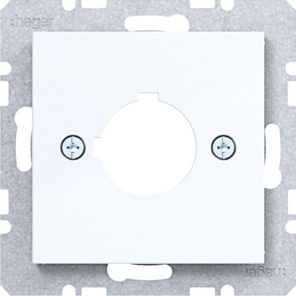 HAGER - A.x/C.x Zstk. für Melde- & Befehlsgerät 22,5mm lichtweiß glänzend