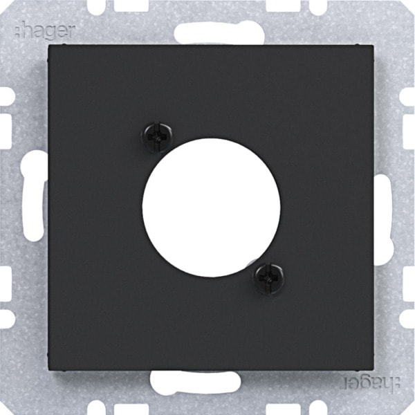 HAGER - A.x/C.x Zstk. für XLR Steckverbinder D-Serie, nachtschw. matt