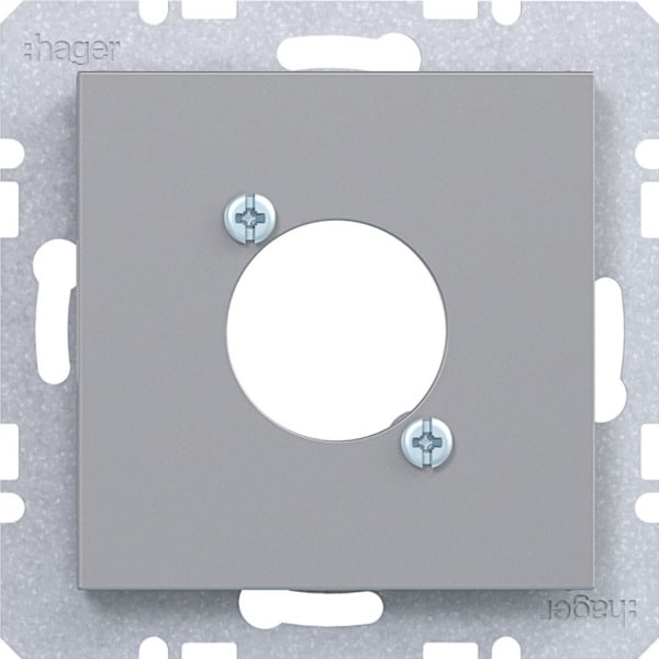 HAGER - A.x/C.x Zstk. für XLR Steckverbinder D-Serie titan matt, lack.