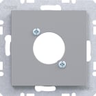 HAGER - A.x/C.x Zstk. für XLR Steckverbinder D-Serie titan matt, lack.