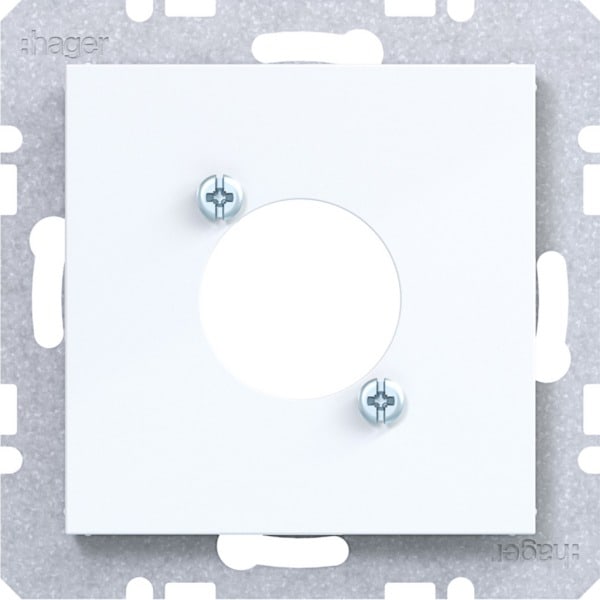 HAGER - A.x/C.x Zstk. für XLR Steckverbinder D-Serie lichtweiß gl.