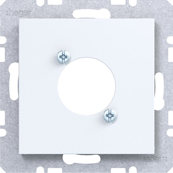 HAGER - A.x/C.x Zstk. für XLR Steckverbinder D-Serie lichtweiß matt
