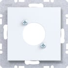 HAGER - A.x/C.x Zstk. für XLR Steckverbinder D-Serie lichtweiß matt