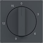 HAGER - A.x/C.x Zstk. für 15 min. Zeitschaltuhr, anthrazit matt, lack.