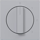HAGER - A.x/C.x Zstk. f. 3-Stufenschalter mit 0 St., titan matt, lack.