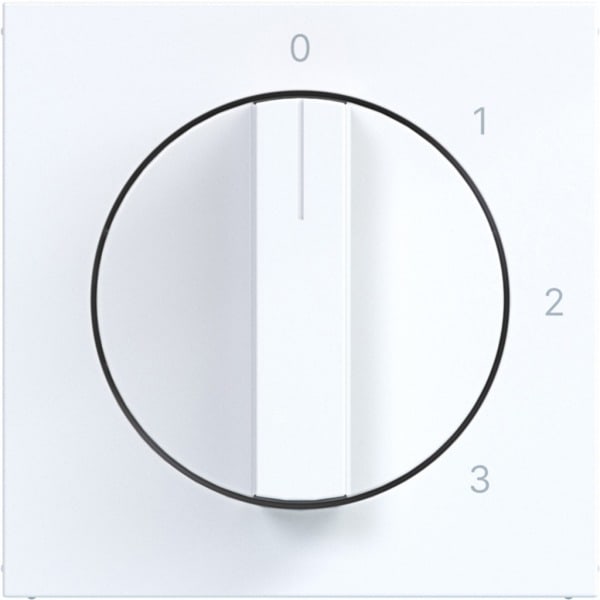 HAGER - A.x/C.x Zstk. f. 3-Stufenschalter mit 0 St., lichtweiß glänzend