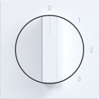 HAGER - A.x/C.x Zstk. f. 3-Stufenschalter mit 0 St., lichtweiß matt