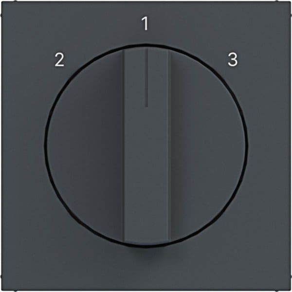 HAGER - A.x/C.x Zstk. f. 3-Stufenschalter anthrazit matt, lack.