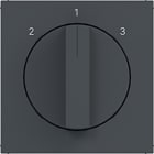 HAGER - A.x/C.x Zstk. f. 3-Stufenschalter anthrazit matt, lack.