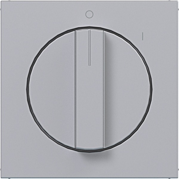 HAGER - A.x/C.x Zentralst. mit Drehknopf m. Aufdr. 0 u. 1, titan matt, lack.