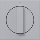HAGER - A.x/C.x Zentralst. mit Drehknopf m. Aufdr. 0 u. 1, titan matt, lack.