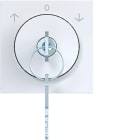 HAGER - A.x/C.x Zstk. m. Schloss u. Tast- Rast, in 0-St. abziehb. lichtweiß gl.