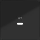 HAGER - A.x/C.x Zstk. für USB für Power Modul, nachtschwarz glänzend