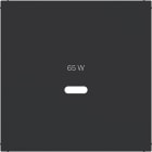 HAGER - A.x/C.x Zstk. für USB für Power Modul, nachtschwarz matt