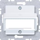 HAGER - A.x/C.x Zentralplatte f. Einzelm. Reichle&De-Massari, lichtweiß glänzend