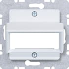 HAGER - A.x/C.x Zentralplatte f. Einzelm. Reichle&De-Massari, lichtweiß matt
