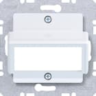 HAGER - A.x/C.x Zentralplatte f. Reichle& De-Massari Doppelmodul, lichtweiß gl.