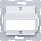 HAGER - A.x/C.x Zentralplatte f. Reichle& De-Massari Doppelmodul, lichtweiß matt
