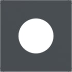 HAGER - A.x/C.x Zstk. für Druck- Taster/Lichtsignal E10 anthraz. m. lack.