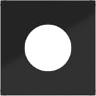 HAGER - A.x/C.x Zstk. für Druck- Taster/Lichtsignal E10, nachtschwarz gl.