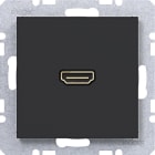 HAGER - A.x/C.x Steckdose HDMI nachtschwarz matt