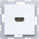 HAGER - A.x/C.x Steckdose HDMI lichtweiß glänzend