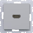 HAGER - A.x/C.x Steckdose HDMI 90° titan matt, lack.