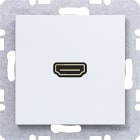 HAGER - A.x/C.x Steckdose HDMI 90° lichtweiß matt