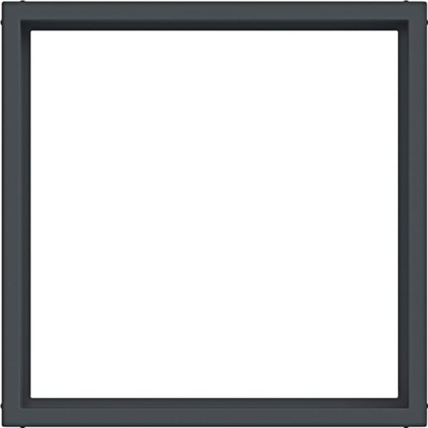 HAGER - A.x/C.x Zwischenring für 50x50 mm Zentralstücke, anthrazit matt, lack.