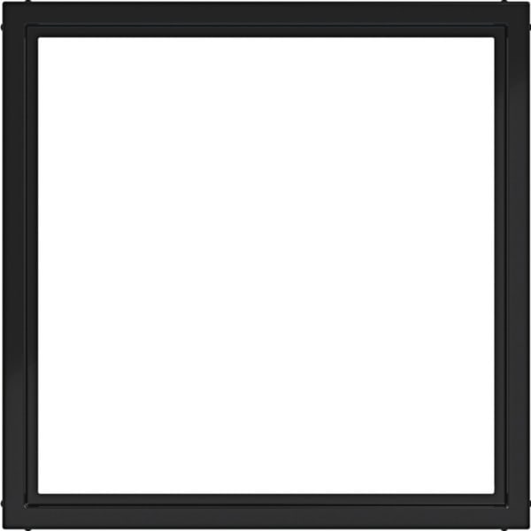 HAGER - A.x/C.x Zwischenring für 50x50 mm Zentralstücke, nachtschwarz glänzend