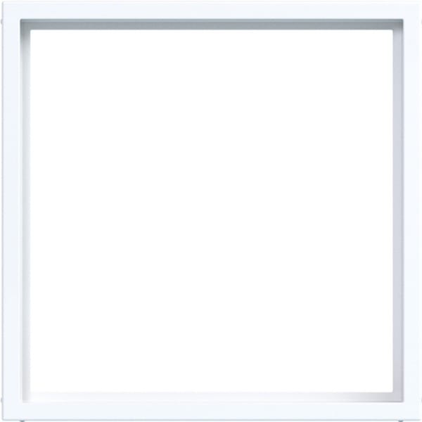 HAGER - A.x/C.x Zwischenring für 50x50 mm Zentralstücke, lichtweiß glänzend