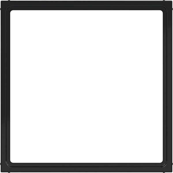 HAGER - A.x/C.x Zwischenring für 51x51mm Zentralplatte, nachtschwarz glänzend