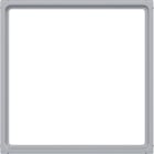 HAGER - A.x/C.x Zwischenring für 51x51mm Zentralplatte, titan matt, lack.
