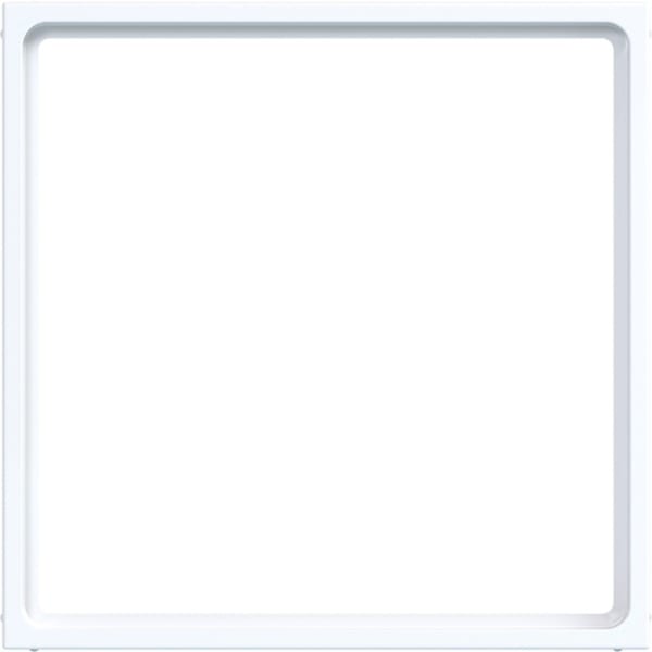 HAGER - A.x/C.x Zwischenring für 51x51mm Zentralplatte, lichtweiß glänzend