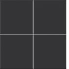 HAGER - A.x/C.x Wippe f. KNX Tastsensor Secure, 4fach, nachtschwarz matt