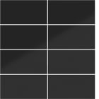 HAGER - A.x/C.x Wippe f. KNX Tastsensor Secure, 8fach, nachtschwarz glänzend