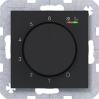 HAGER - A.x/C.x Temp.regler 230V/15W, Heizen/Kühlen, nachtschwarz matt