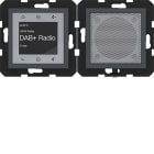HAGER - A.x/C.x Radio Touch UP DAB+ mit Lautsprecher, anthrazit matt, lack.
