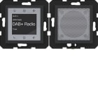 HAGER - A.x/C.x Radio Touch UP DAB+ mit Lautsprecher, nachtschwarz matt