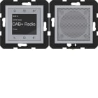 HAGER - A.x/C.x Radio Touch UP DAB+ mit Lautsprecher, titan matt, lack.