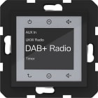 HAGER - A.x/C.x Radio Touch UP DAB+ nachtschwarz glänzend