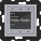 HAGER - A.x/C.x Radio Touch UP DAB+ titan matt, lack.