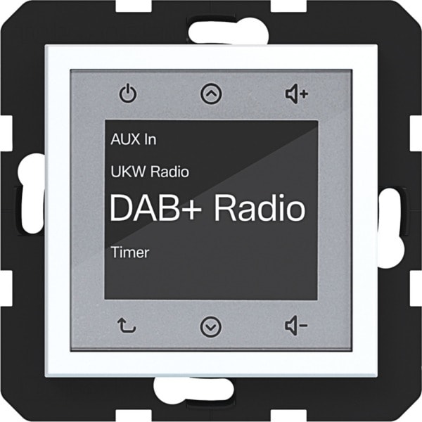 HAGER - A.x/C.x Radio Touch UP DAB+ lichtweiß matt
