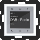 HAGER - A.x/C.x Radio Touch UP DAB+ lichtweiß matt