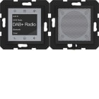 HAGER - A.x/C.x Radio Touch UP DAB+, Bluetooth mit LS, nachtschwarz glänzend