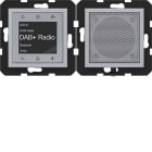 HAGER - A.x/C.x Radio Touch UP DAB+, Bluetooth mit LS, titan matt, lack.