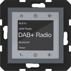 HAGER - A.x/C.x Radio Touch UP DAB+, Bluetooth, anthrazit matt, lack.