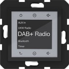 HAGER - A.x/C.x Radio Touch UP DAB+, Bluetooth, nachtschwarz glänzend