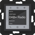 HAGER - A.x/C.x Radio Touch UP DAB+, Bluetooth, nachtschwarz matt
